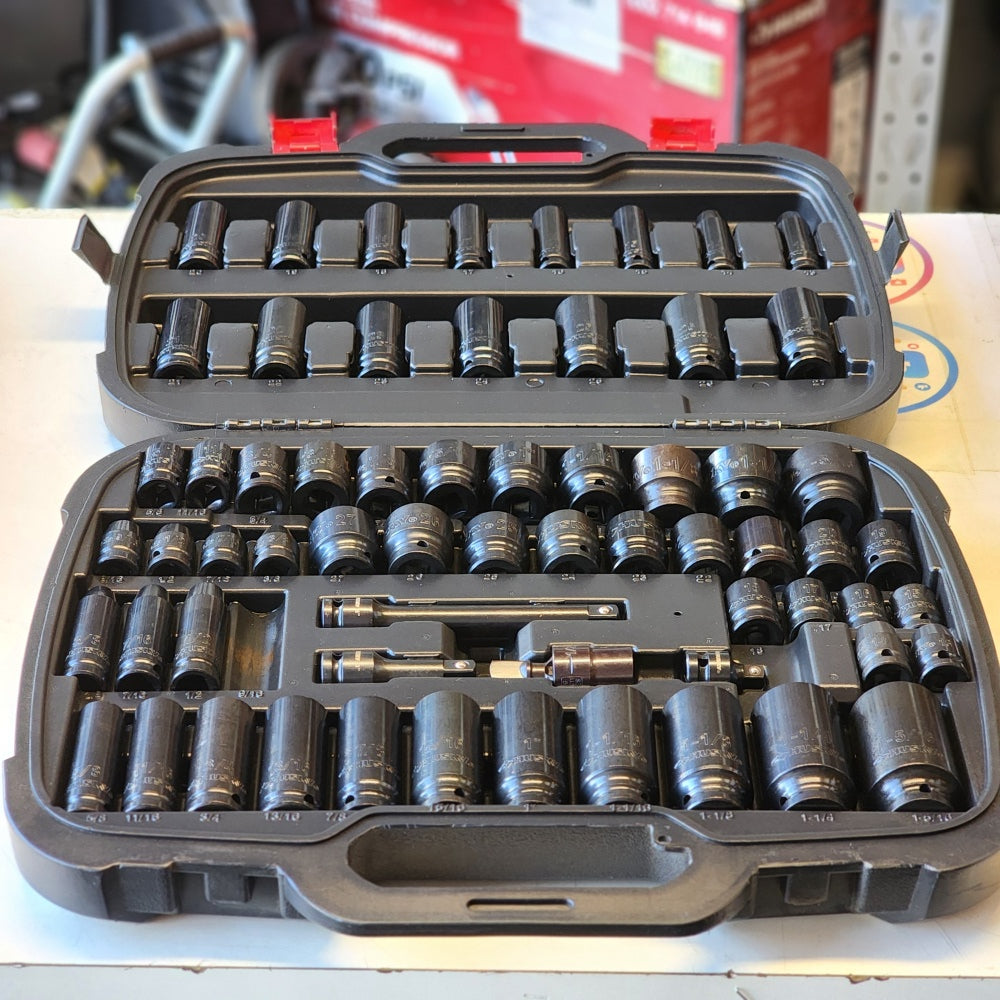 1/2 in. Drive SAE/Metric 6-Point Impact Socked Set 65-piece 1/2 in. Drive SAE/Metric 6-Point Impact Socked Set 65-piece